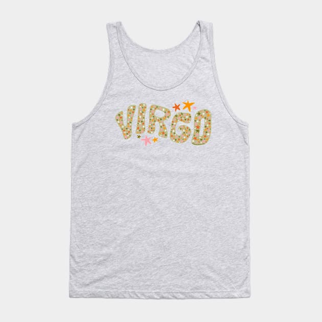 Starry Virgo Tank Top by Doodle by Meg